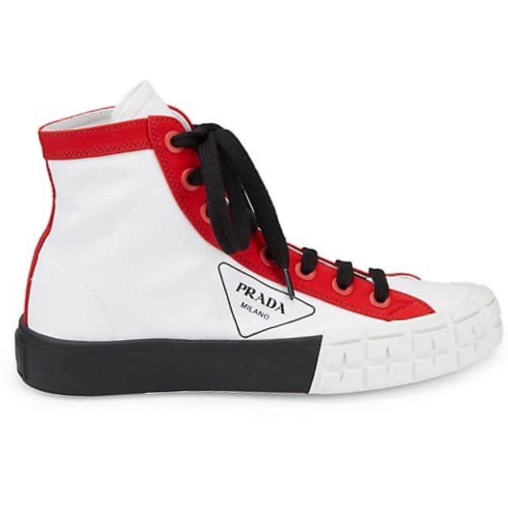 Prada High-Top Logo Chunky Sneakers - Picture 2 of 9